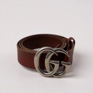 Gucci Brown and Silver Belt Bag